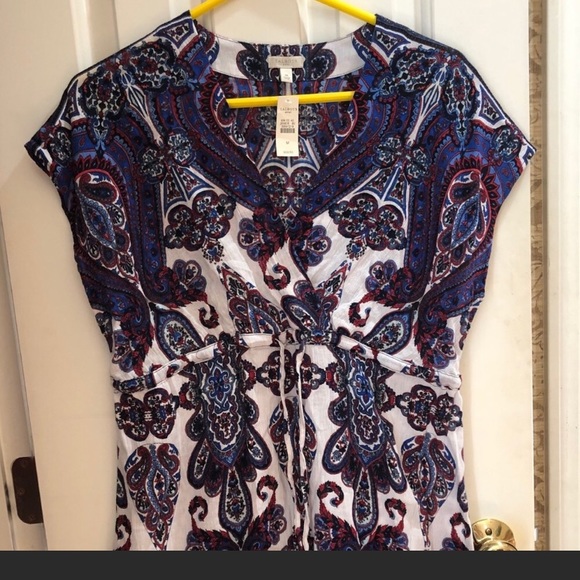 Talbots Other - Talbots 33” long swim cover up or breezy tunic top. 100% cotton. Size M. NWT
